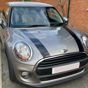 Mini One Mini Cooper Bonnet Plain Stripes Vinil Graphics Decals Stickers