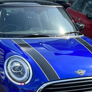 Mini Cooper Bonnet & Boot Stripes: Racing Sport Vinyl Decals