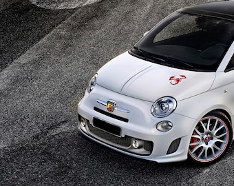Fiat 500 595 Abarth Scorpion Car Bonnet Sticker Decal GRAPHICS LOGO for Hood
