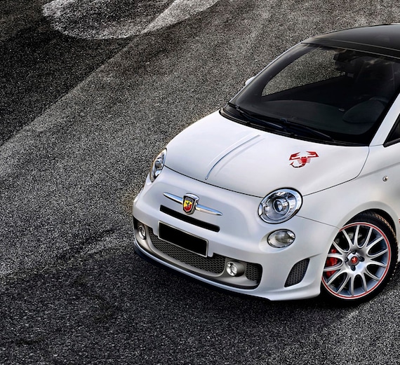 Fiat 500 595 Abarth Scorpion Car Bonnet Sticker Decal GRAPHICS