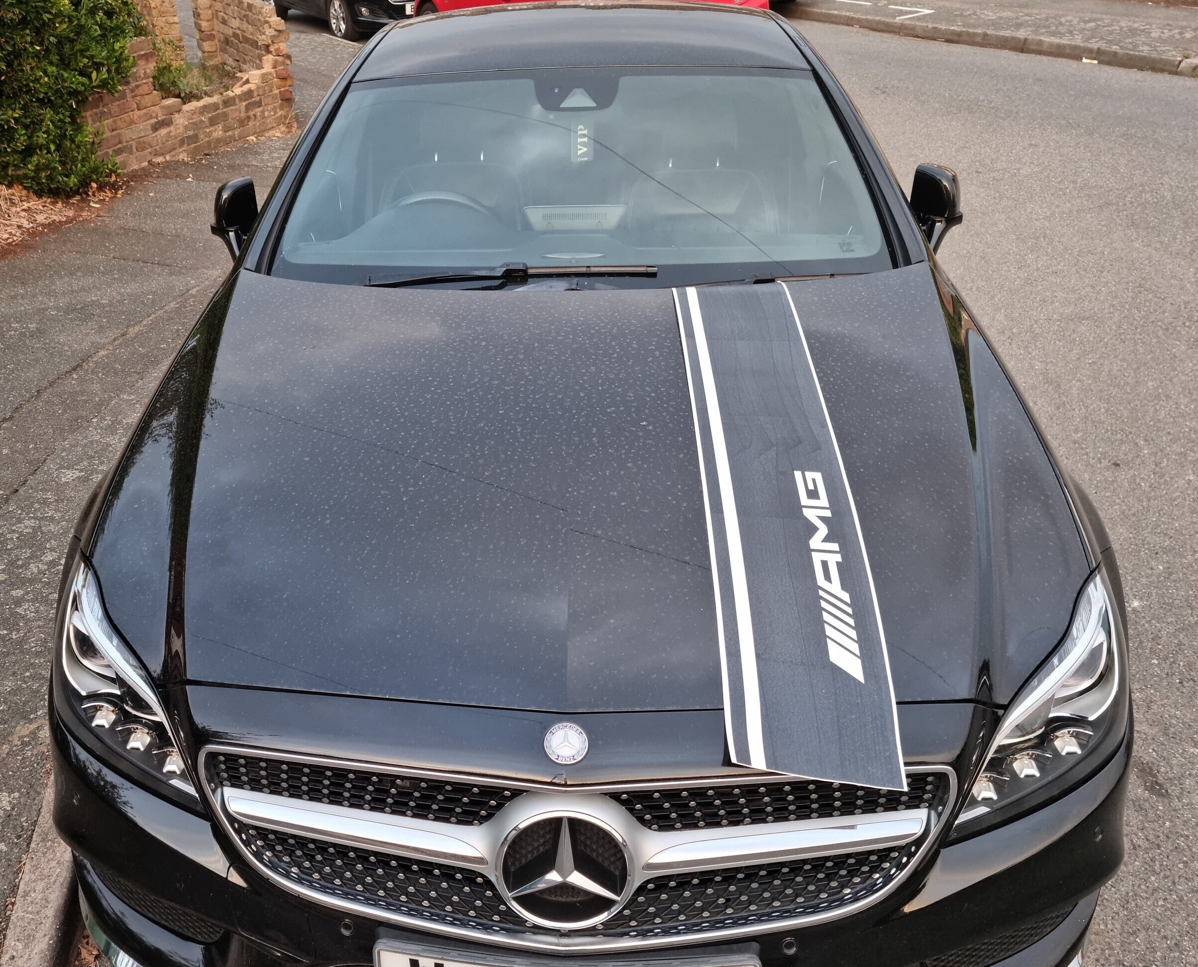 Mercedes AMG Car Bonnet Stripes Decals Graphics Racing Sport Exclusive Hood  Stripes 