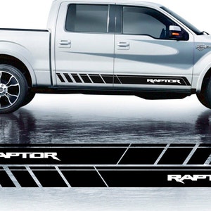 Ford Raptor Pickup Truck Side Vinyl Decals RAPTOR 4x4 Off Road Exclusive Stickers for Left and Right Side