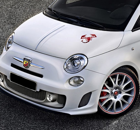 Fiat 500 595 Abarth Scorpion Car Bonnet Sticker Decal GRAPHICS