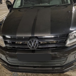 Racing SUV Hood Stripes: Universal Vinyl Decal (25 x 150 cm)