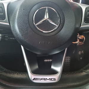 Amg Steering Wheel Sticker Decal Mercedes Exclusive Graphics Adhesive Badge