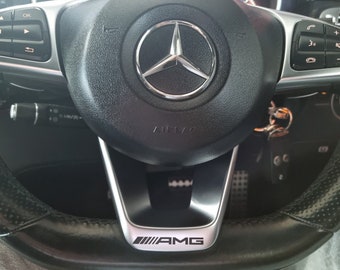 Amg Steering Wheel Sticker Decal Mercedes Exclusive Graphics Adhesive Badge