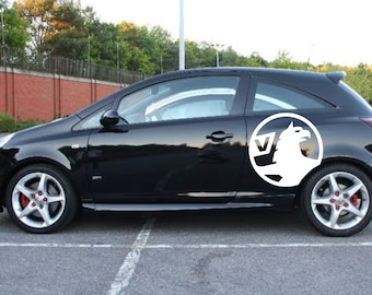 Vauxhall Opel Car Side Vinyl Decals: Racing Sport Adhesive Stickers