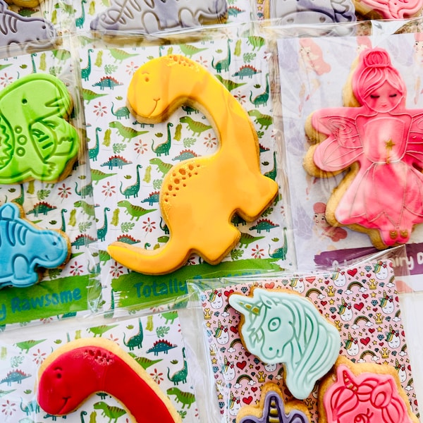 Personalised Children's Party Bag Biscuits - Personalised Kids Birthday Party Bag - Party Favour Biscuits - Available Vegan and Gluten Free