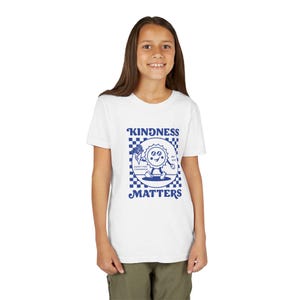 Youth Kindness Matters Tee, Positive Kids T-Shirt, Gifts for Children, Motivational Apparel, Youth Summer Wear, Kindness Theme Bild 3