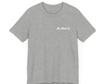 Camiseta unisex con gráfico "Sé amable", camiseta retro hippie con corazón y símbolo de la paz, camiseta con vibras positivas, camiseta con mensaje de amor y paz, camiseta con frase "Amabilidad"