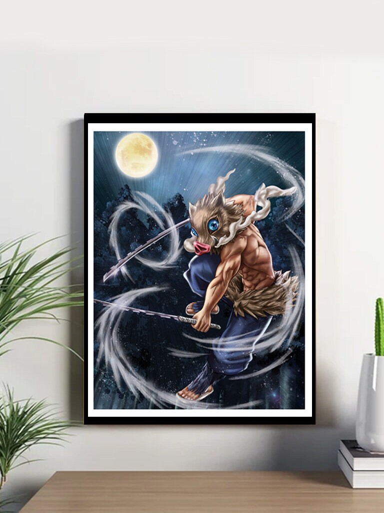 Demon Slayer Kyojuro Rengoku Flame Pillar Katana Anime Canvas Poster Wall  Art Decor Print Picture Paintings for Living Room Bedroom Decoration  Unframe：12×18inch(30×45cm) : : Home & Kitchen