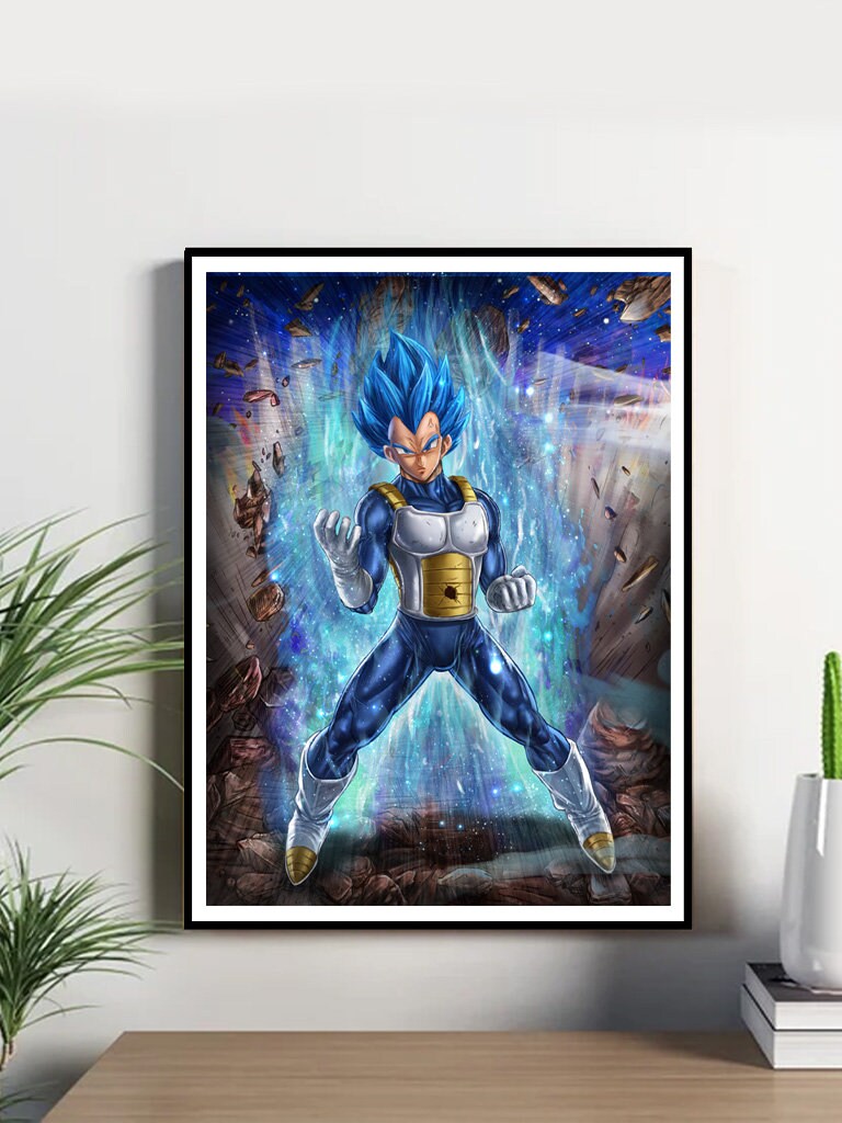 Quadro Canvas Sem Moldura 80x60 Goku Evolution Dragon Ball Z Super