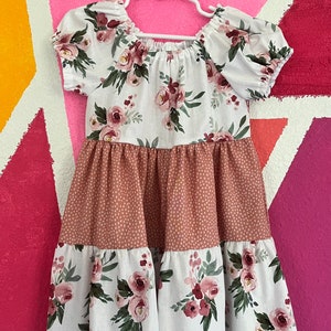 Size 3T- Rosie Dawn - Toddler Peasant Dress