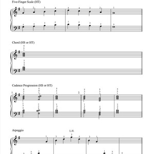 Beginner Piano Scale Sheets 6 Keys 5 VARIATIONS of Printable Pdfs - Etsy