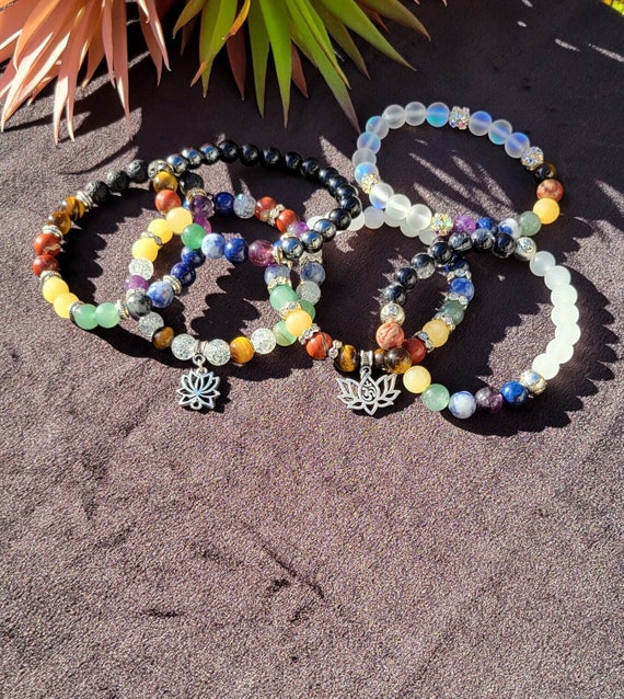 Aretas Braccialetto con perle di pietra preziosa per donne signore uomini 8mm pietra naturale cristallo elastico braccialetti pietra curativa pietra protettiva portafortuna talismano yoga braccialetto