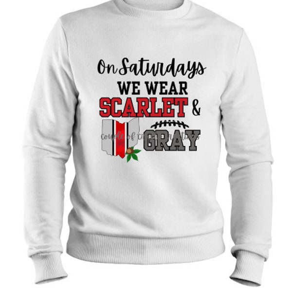 On Saturdays We Wear Scarlet 2 PNG Digital Images