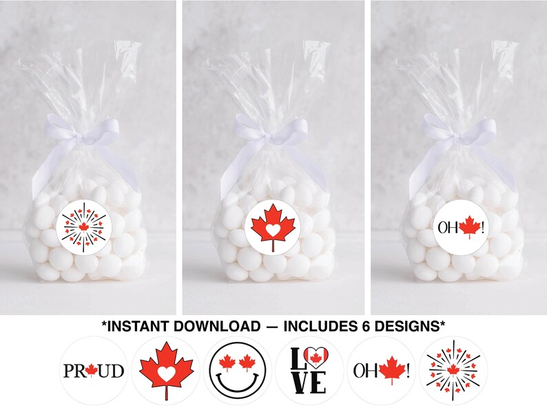 Printable Canada Day Cupcake Toppers, Canada Party Decor, Maple Leaf ...
