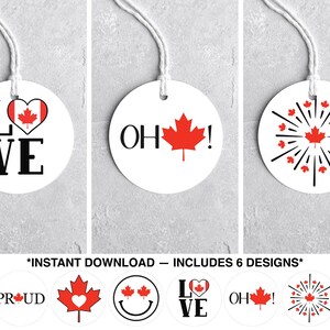 Printable Canada Day Tags, Canada Day Favor Tag, Canada Day Gift Tags, Happy Canada Day, Canada Cookie Tag, Canada Day Tag, Instant Download