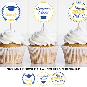 Graduation Gift Tag, Graduate Tag, Grad Party Favor Tag, Printable Graduation Favor Tag, Graduation Party Decorations, Class of 2024