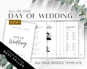 Wedding Day Binder Template, Wedding Day Coordination, Wedding Day Information for Bridal Parties and Vendors, Wedding Planner, Type A Bride