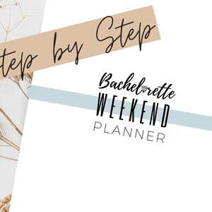 Bach Weekend Itinerary, Printable Planner Checklist, Bachelorette ...