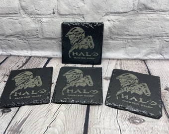 Halo Master Chief Slate Coasters Set of 4