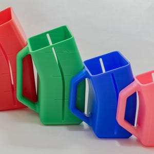Ergonomic Scoop for Dog/Cat/Pet food with measurements, multiple sizes