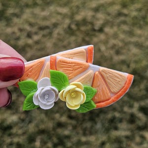 Conjunto de ímãs artesanais em laranja vibrante para uma decoração divertida de cozinha! imagem 10