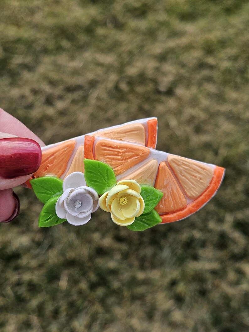 Conjunto de ímãs artesanais em laranja vibrante para uma decoração divertida de cozinha! imagem 10