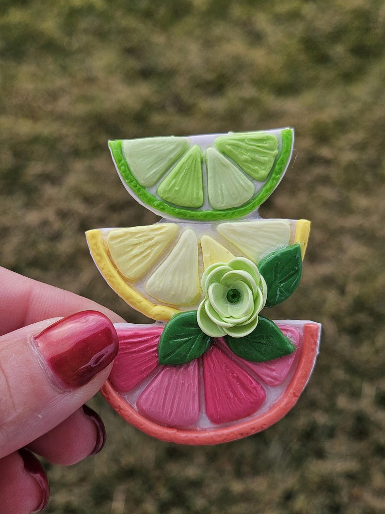 Conjunto de ímãs artesanais em laranja vibrante para uma decoração divertida de cozinha! imagem 12