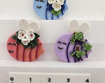 Fantastic Fruit Bee Magnets! Perfect decor for your home!  Refridgerator Magnets.