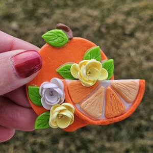 Conjunto de ímãs artesanais em laranja vibrante para uma decoração divertida de cozinha! imagem 9