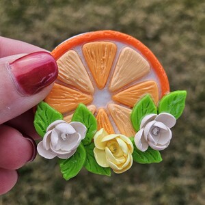 Conjunto de ímãs artesanais em laranja vibrante para uma decoração divertida de cozinha! imagem 8