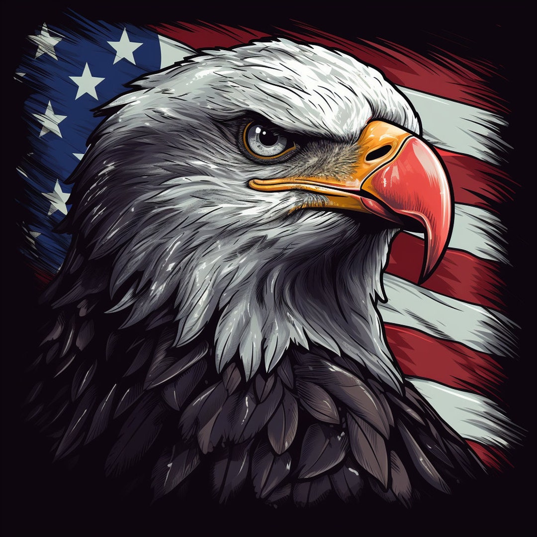 American Eagle Flag Design for Tumbler Sublimation, T-shirt Design ...