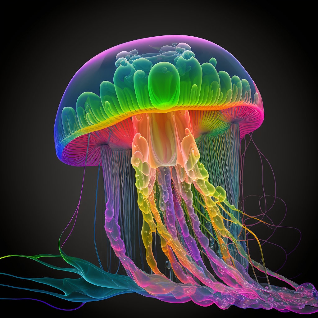 Rainbow Jellyfish Design for Tumbler Sublimation Tshirt Etsy
