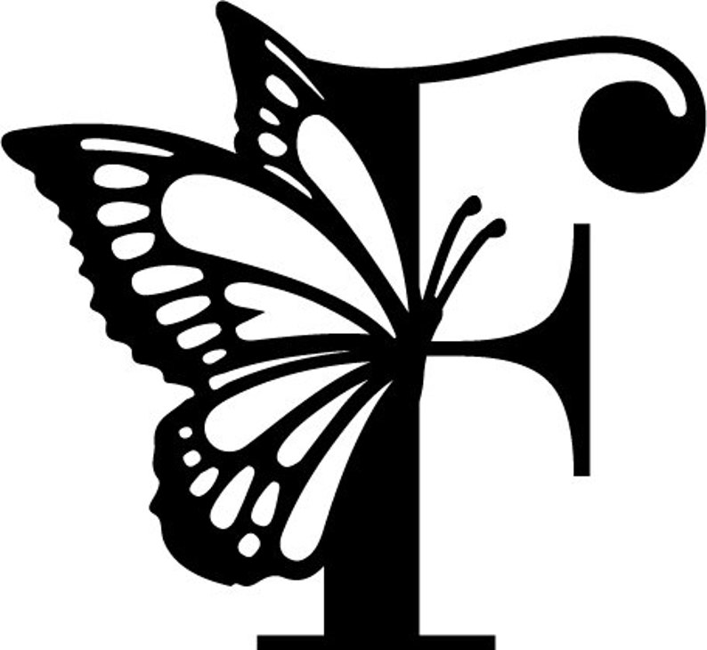 Butterfly Monogram English Alphabet All Letters PNG, JPEG, SVG, Pdf A, B, C, D, E, F, G, H, I, J, K, L, M, N, O, P, Q, R, S, T, U, V, W, X image 9