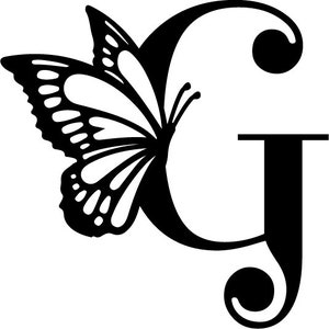 Butterfly Monogram English Alphabet All Letters PNG, JPEG, SVG, Pdf A, B, C, D, E, F, G, H, I, J, K, L, M, N, O, P, Q, R, S, T, U, V, W, X image 8
