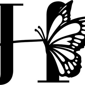 Butterfly Monogram English Alphabet All Letters PNG, JPEG, SVG, Pdf A, B, C, D, E, F, G, H, I, J, K, L, M, N, O, P, Q, R, S, T, U, V, W, X image 7