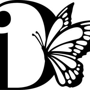 Butterfly Monogram English Alphabet All Letters PNG, JPEG, SVG, Pdf A, B, C, D, E, F, G, H, I, J, K, L, M, N, O, P, Q, R, S, T, U, V, W, X image 5