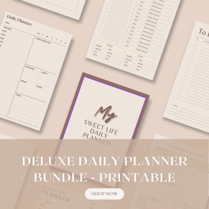 2023 Planner Pages - Printable - Multiple Sizes - Daily, Weekly, Monthly Planner, 3 year calendar