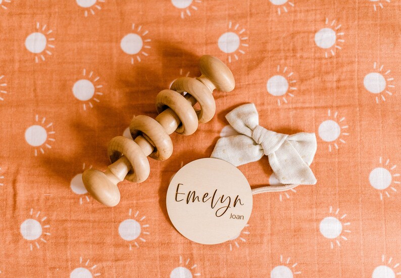 Wooden Baby Name Announcement Sign Baby Name Announcement Etsy
