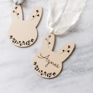 Easter Basket Tag, Customizable Easter Basket Name Tags, Bunny Basket Tag, Easter Name Tag, Easter Basket Name Tag