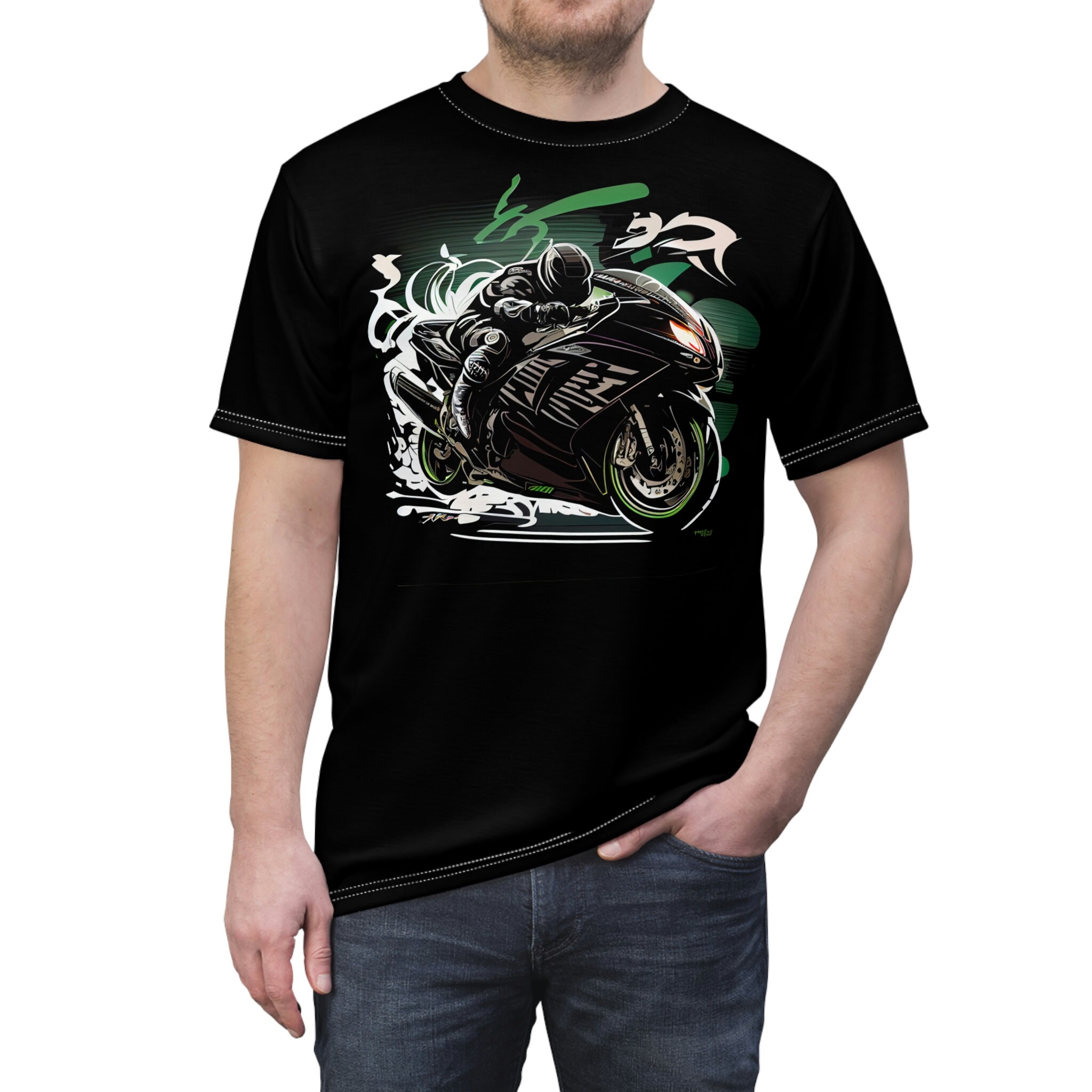 ［semoh］ Graphic Shirt＋Coat Black ZX14 Tee - Etsy