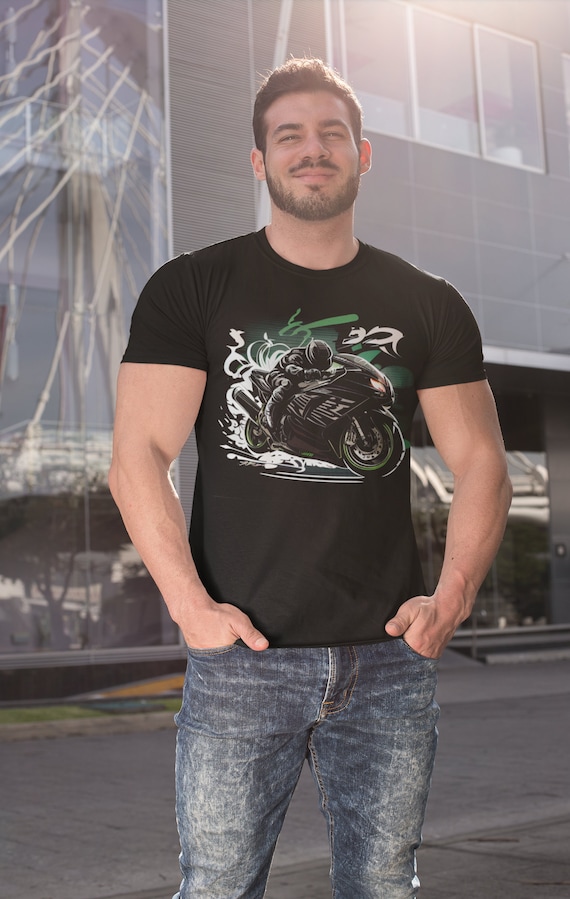 Tシャツ・カットソー BLACK COTTON T-SHIRT Black ZX14 Tee - Etsy