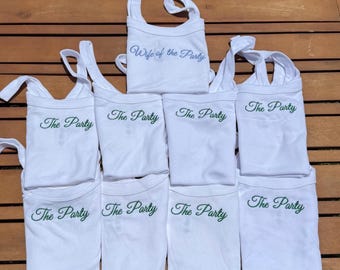 Wife of the Party Tank Top, Custom Bachelorette Tank Tops, Bridesmaid Proposal Gift, Personality Tank Top, Bachelorette Party Memoirs