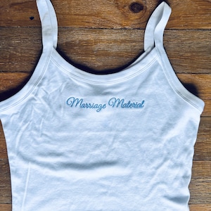 Embroidered Crop Top, Personalized Crop Tank Top, Custom Embroidered Crop Top Tank, Custom Text Embroidered Tank Top, Business Merch Tank