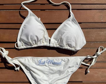 Custom Bridal Swimsuit, Personalized Bridal Bikini