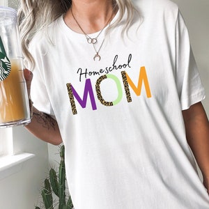 Homeschool Shirt - Homeschool Mom Shirt - Homeschool TShirt - Graphic Tee - Animal Print - Homeschooling