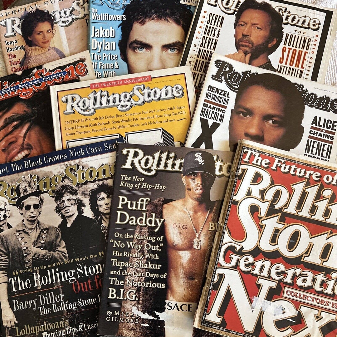Vintage Rolling Stone Magazines Lot of 9 Various 1990s 1980s Etsy