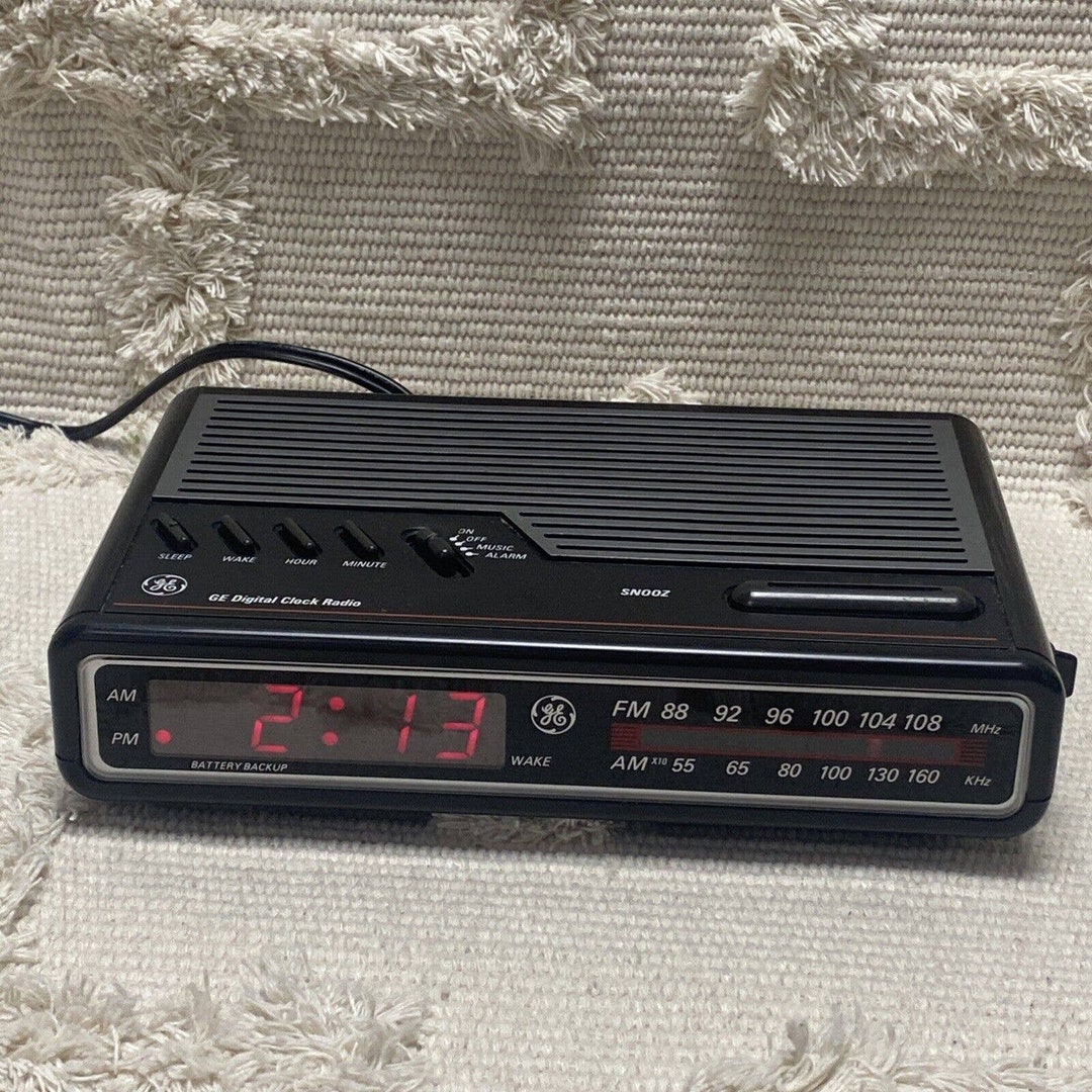 Vintage GE Am/fm Electronic Digital Clock Radio 74612BKA Etsy